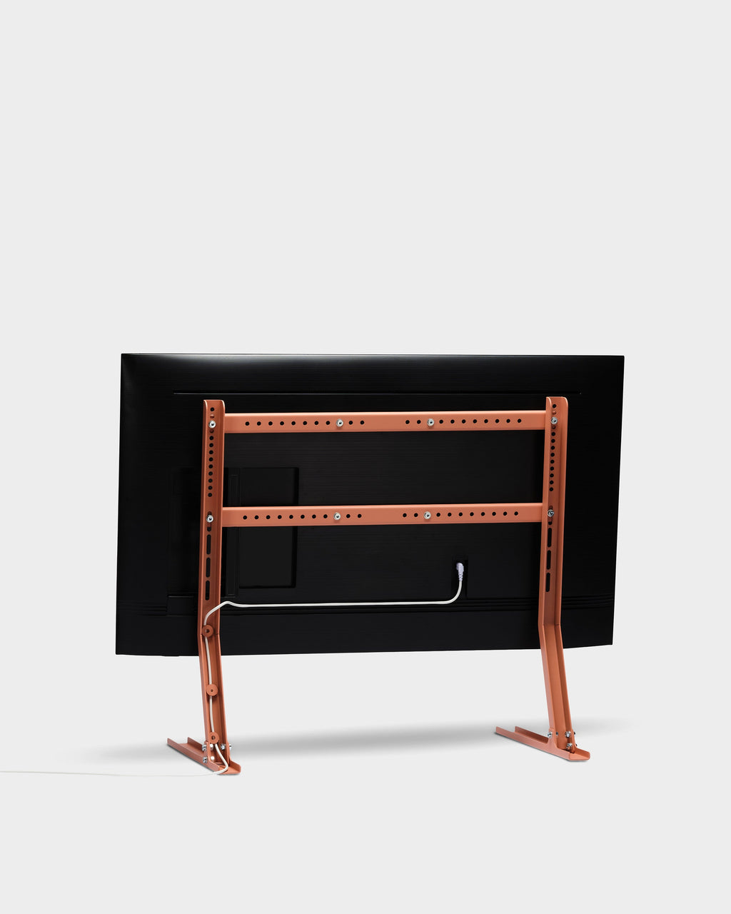 Pedestal Bendy Low Stand TV Stands 005 Dusty Rose
