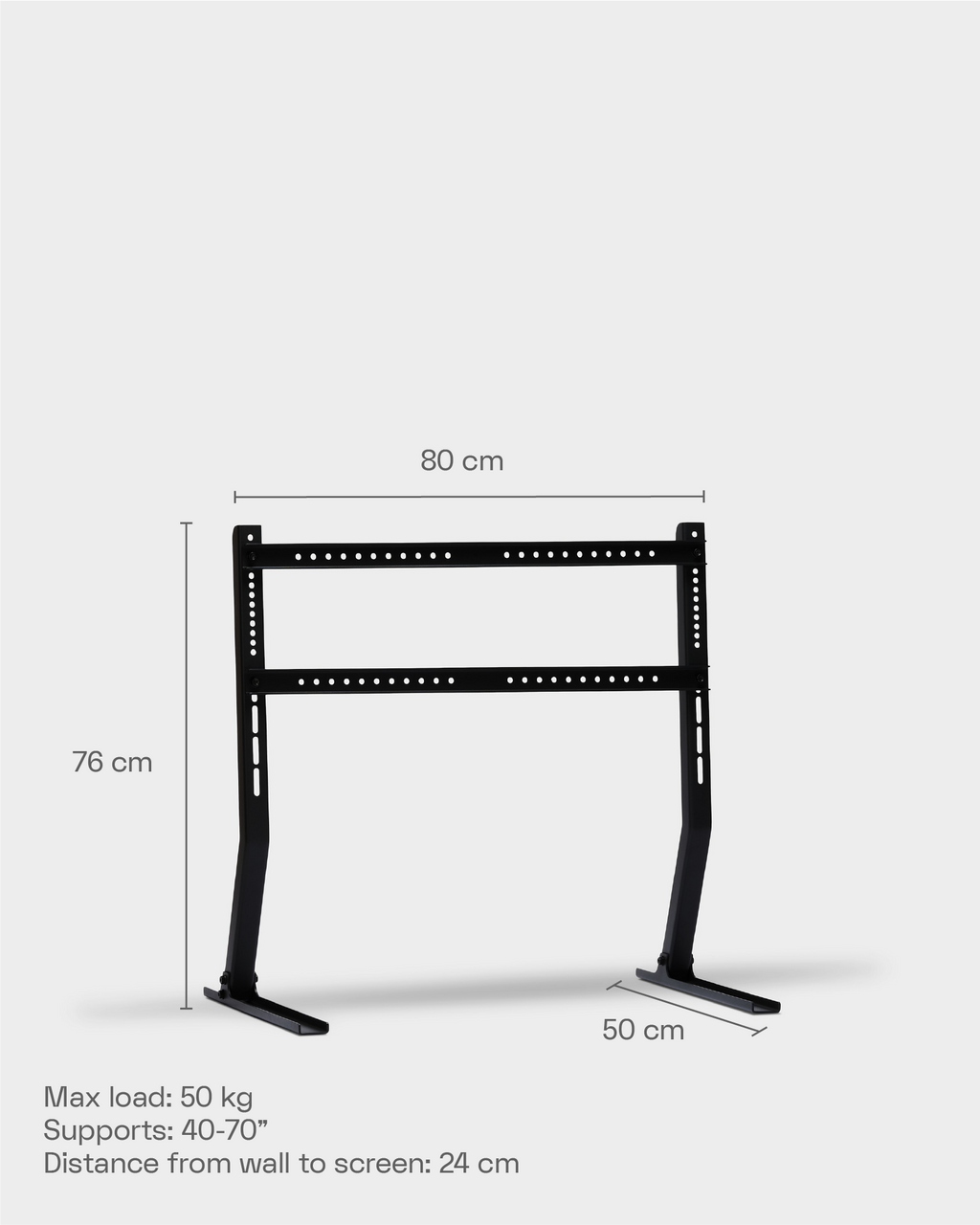 Pedestal Bendy Low Stand TV Stands 005 Dusty Rose
