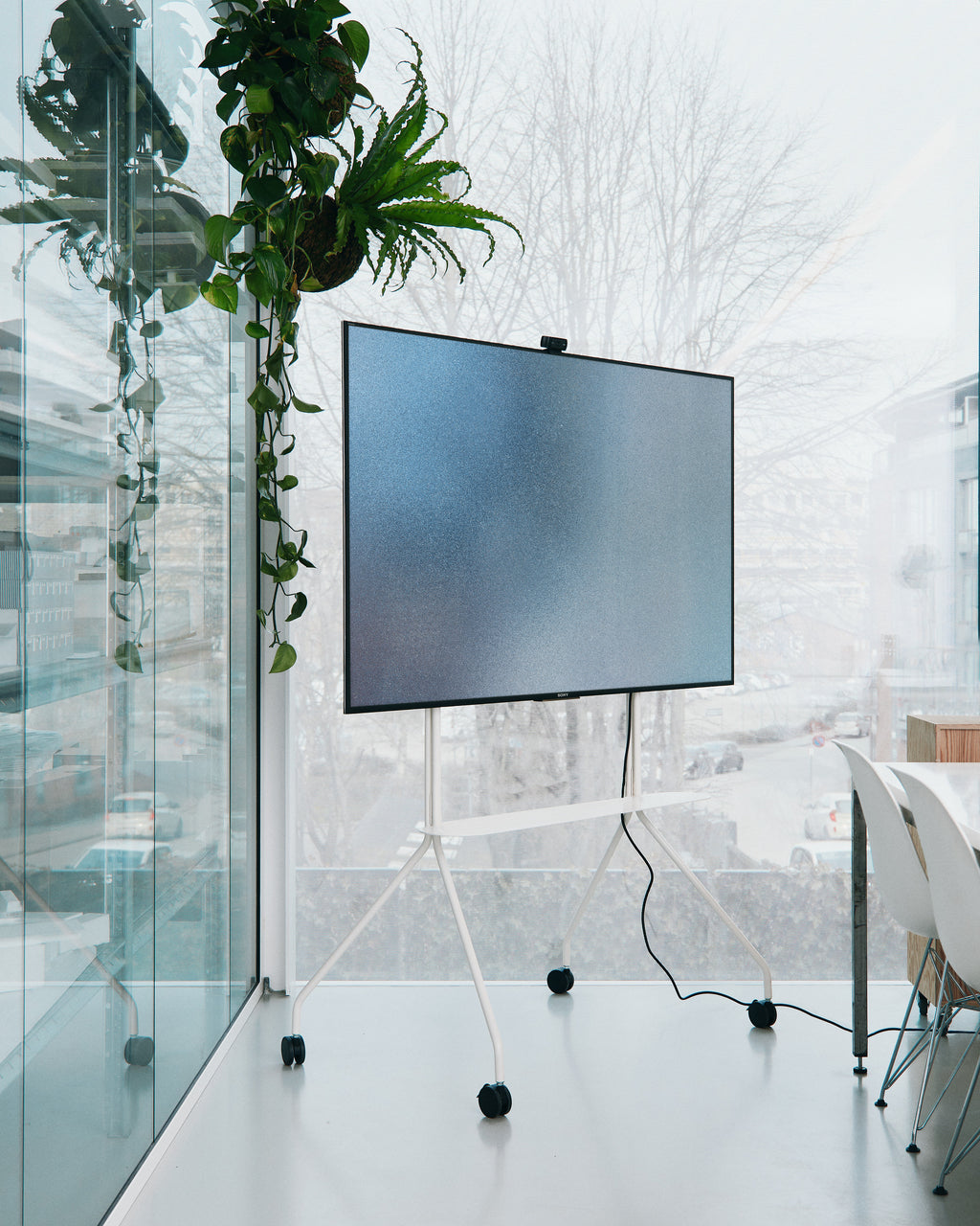 Pedestal Moon PRO Pro TV Stands 001 Charcoal