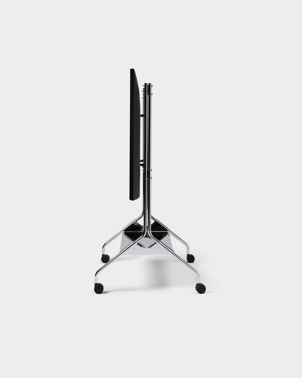 Pedestal Moon Rollin' Tall TV Stands 020 Chrome