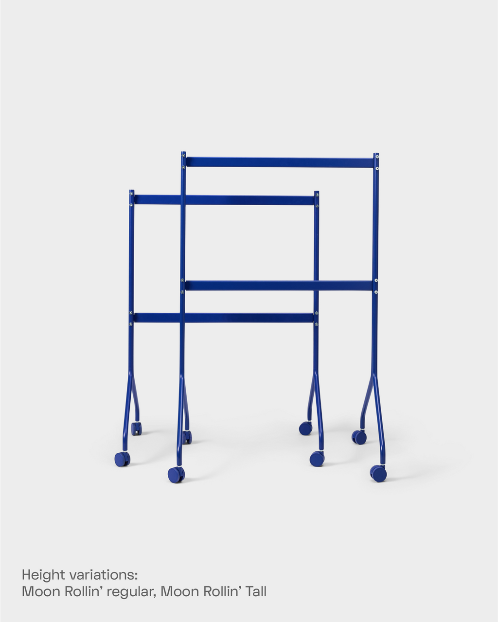 Pedestal Moon Rollin' Tall TV Stands 020 Chrome