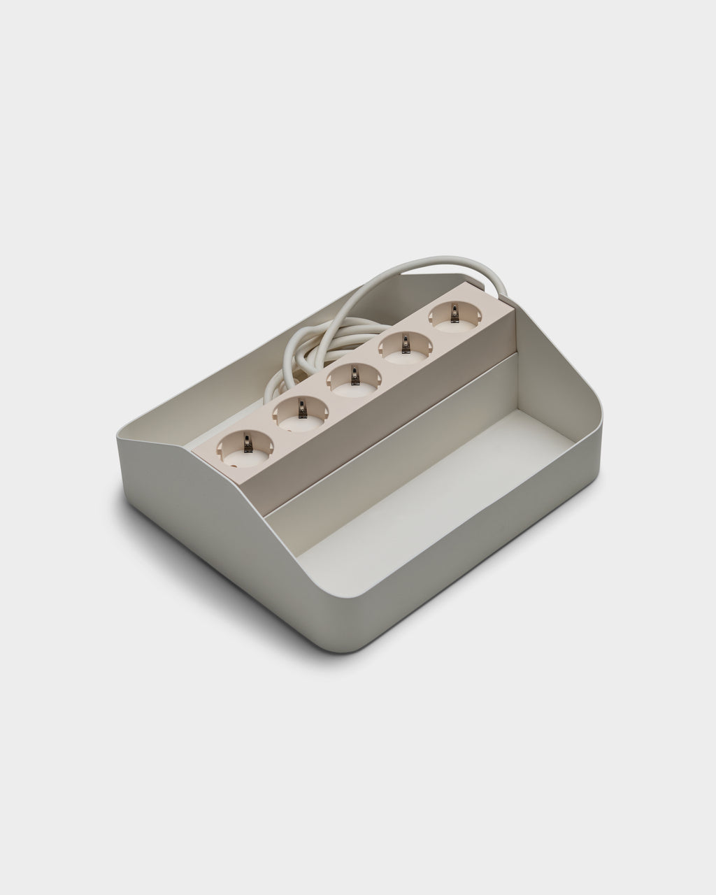Pedestal Power Tray Double Power Accessories 007 Pearl