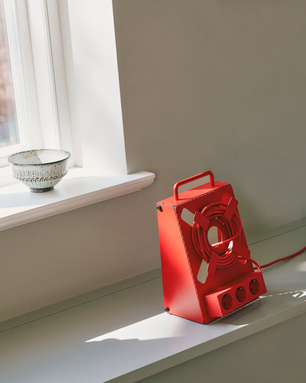 Pedestal Cable Stand Power Accessories 016 Fire Red