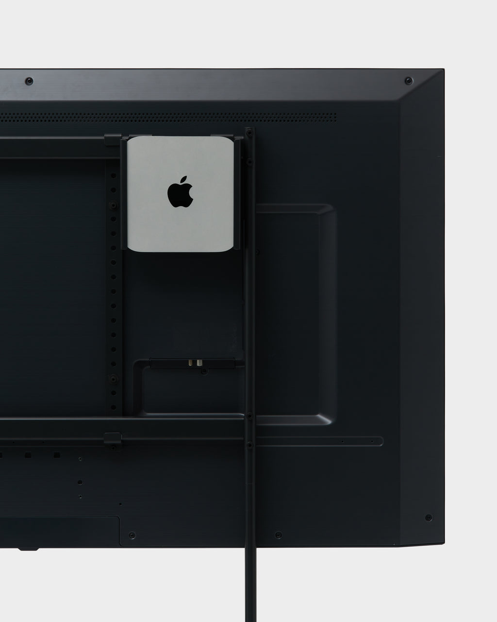 Pedestal Mac Mini Mount Mounts 001 Charcoal