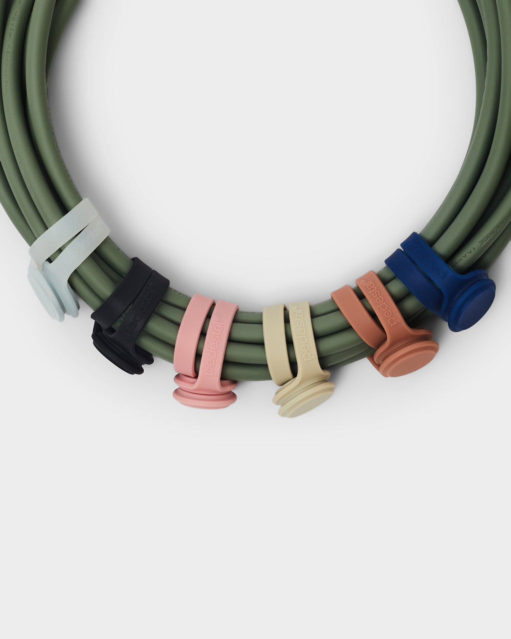Pedestal Magnetic Cable Ties Cable Managers 025 Ghost