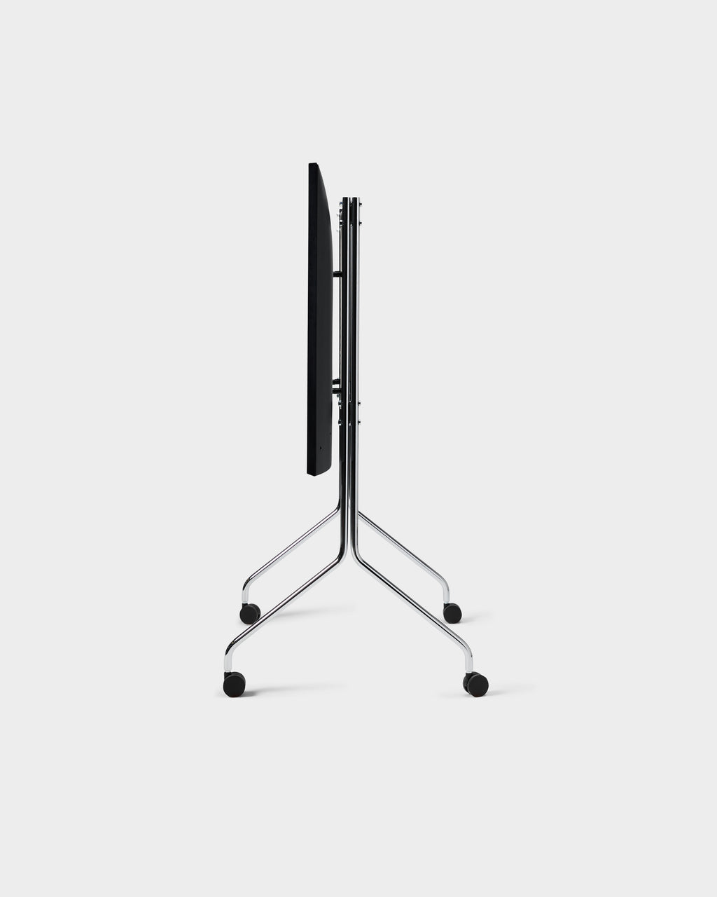 Pedestal Moon Rollin' Tall TV Stands 020 Chrome