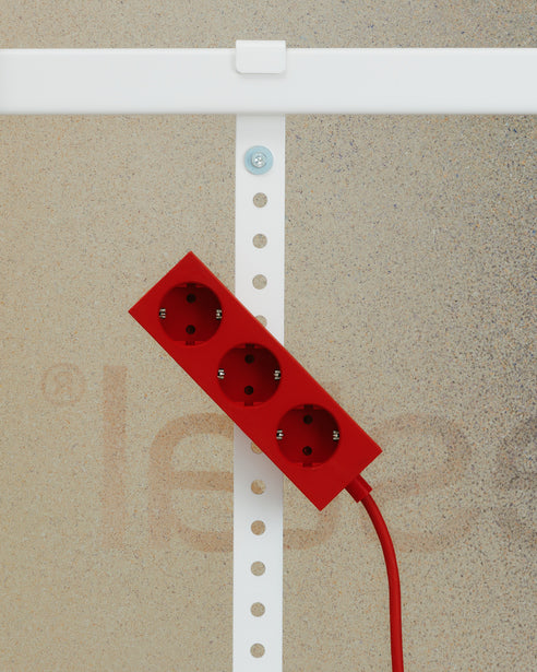Pedestal Power Bar 5 meters Power Bar 016 Fire Red