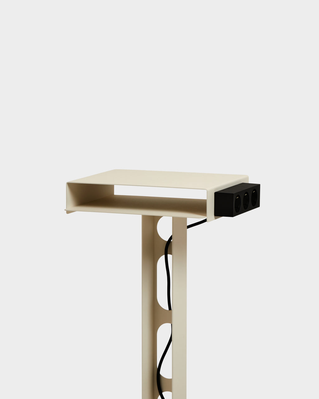Pedestal Sidekick Table Power Accessories 007 Pearl