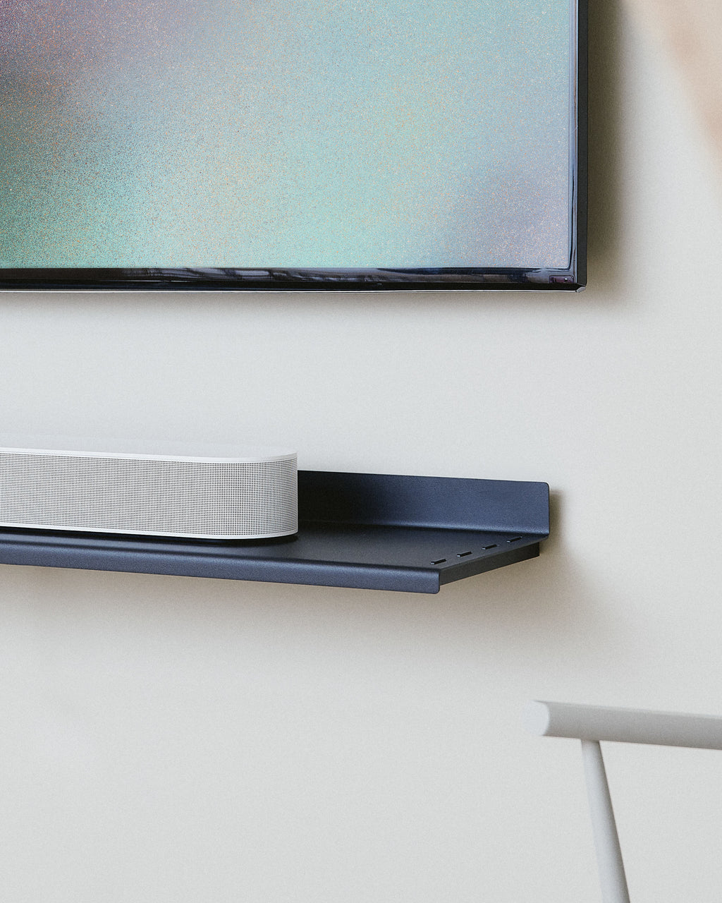 Pedestal Soundbar Shelf 100 Shelves 002/001 Snow Charcoal