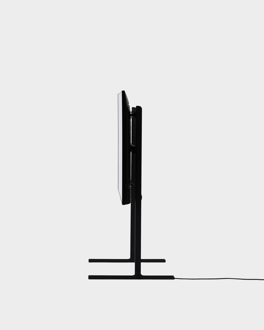 Pedestal Straight Tall Stand TV Stands 001 Charcoal